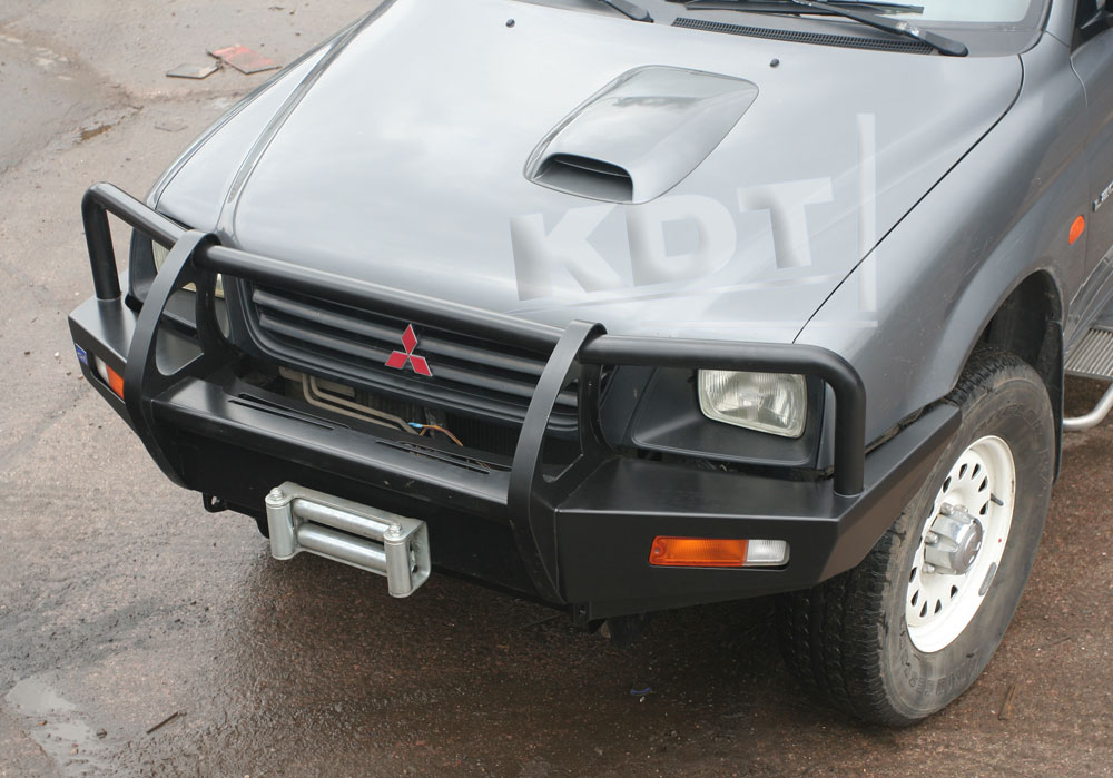 Передний силовой бампер с кенгурином алюминиевый - Mitsubishi L200 Triton